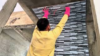 How to install tiles on a wall #construction #tileinstallation