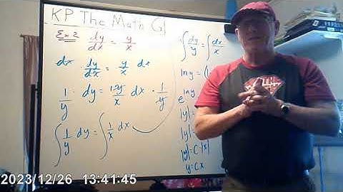 Separation Of Variables (Part 1)