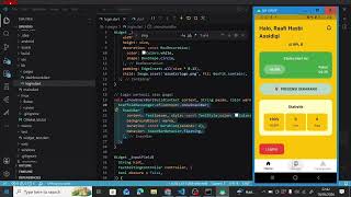 Tugas Flutter penjelasan Login Page dan Dashboard dengan snackbar
