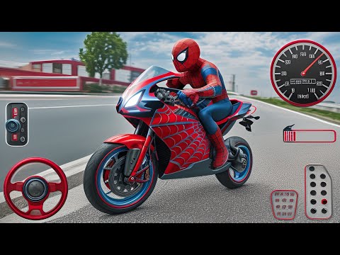 Örümcek adam motorsiklet oyunu | spiderman motorcycle game - Android Gameplay HD