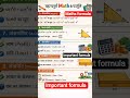 important formula maths formula maths class tricks shorts #mathas #mathsformula #gk #veirlvideo