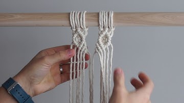 Macrame For Beginners - 28 Days of Knots! Day 22: Bringing Sections Together