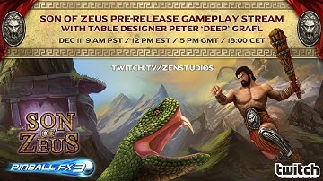 Pinball FX3 - Son of Zeus developer stream with Deep