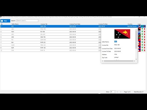 Custom DataGridView | Pagination | Object Oriented Programming | C# Windows Form | With Source code