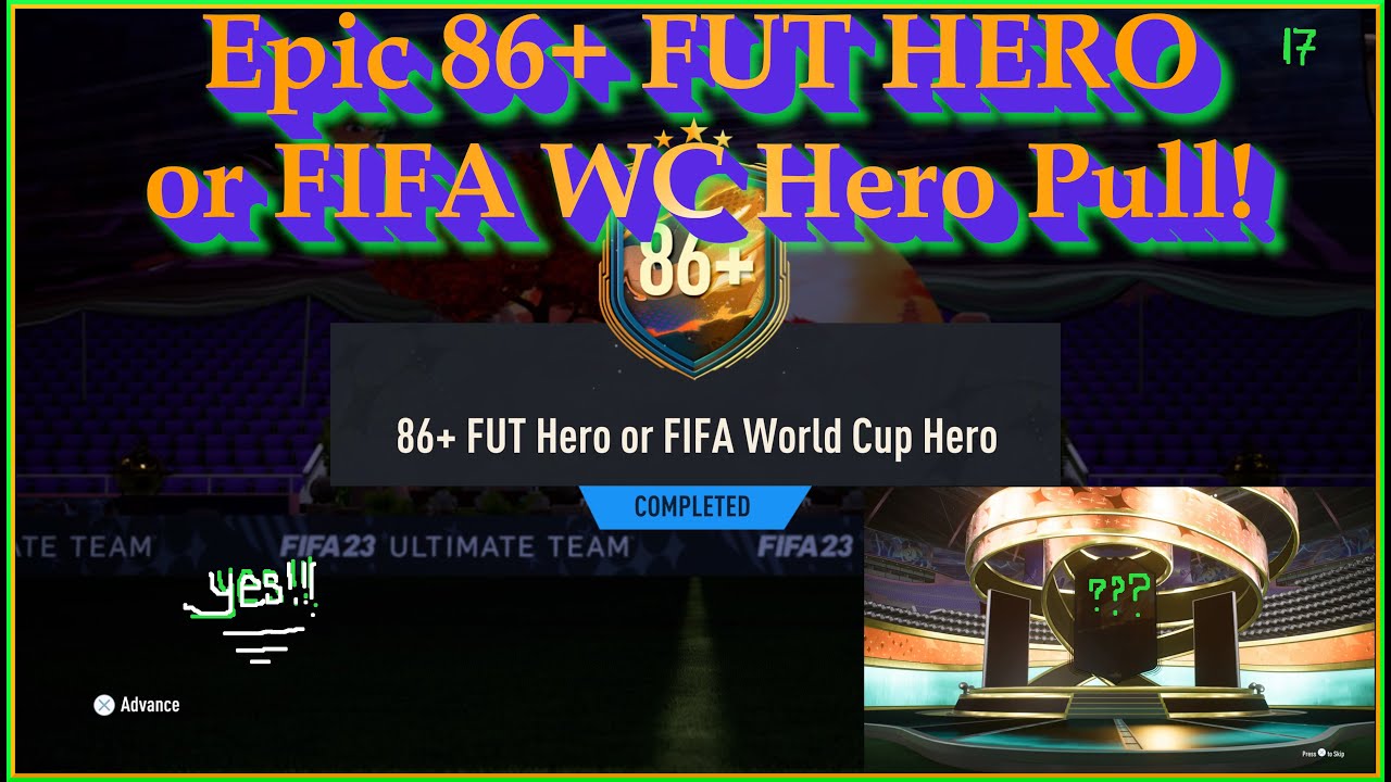 86+ FUT Hero or FIFA World Cup Hero SBC Completed! OMG Epic Pull! FIFA 23 RTG Episode 17!