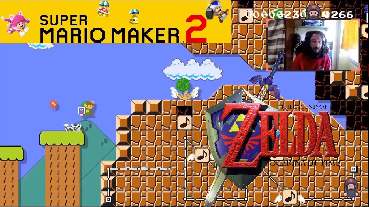 Zelda Hyrule field & One screen puzzle ||Super Mario Maker 2|| - YouTube
