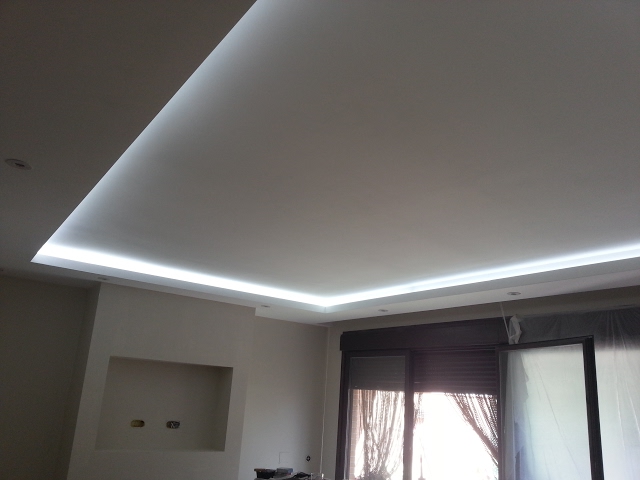 Iluminacion led techos.Led lighting Drywall ceilings. 