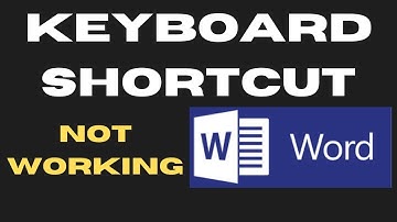 Keyboard Shortcut not working in Microsoft Word on Windows 11 / 10