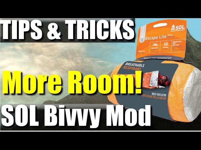 SOL Escape Bivvy Mod For Big Guys: Step By Step | RevHiker - YouTube