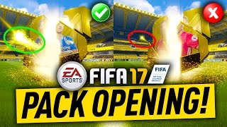 FIFA 17 PACK OPENING! GOOD PACKS VS BAD PACKS! ANIMATION DIFFERENCES!!