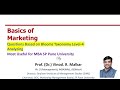 BL4 analyzing level questions on Marketing