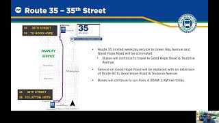 Fall 2022 Service Changes - Route 35 Explanation