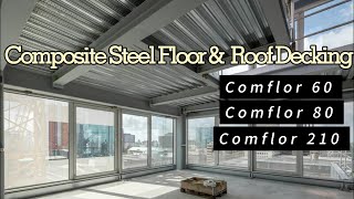 Composite Steel Roof Decking | Bond-dek Metal Floor Decking or Comflor 80, 60, 210 FASECbuildings