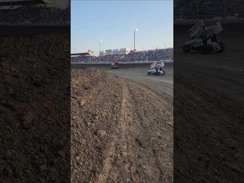 American Sprint Car Series at the Belleville High Banks in Belleville, Kansas #racing #sprintcar