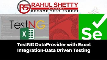 TestNg DataProvider and Excel Integration for Data Driven Testing - Selenium
