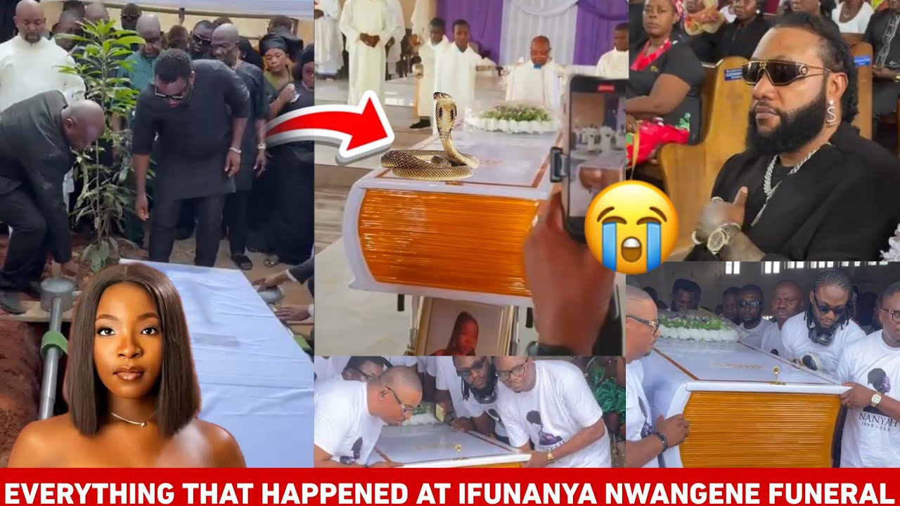 Посмотрите, что произошло, когда Ифунанью Нвангене похоронили в большом гробу, украшенном библейс...