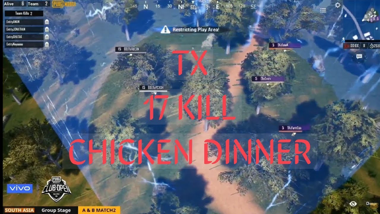 TX 17 KILL CHICKEN DINNER I PMCO FALL SPLIT SOUTH ASIA MATCH 2 HIGHLIGHTS
