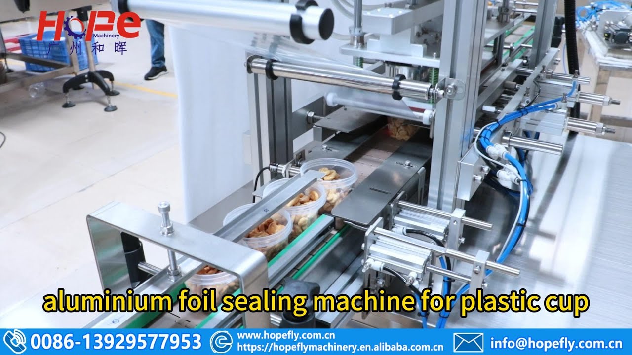 alumnium foil sealing machine for plastic cup