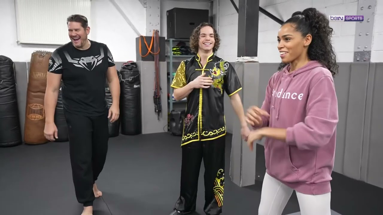 Prudence Leroy VS Casey Calaber avec le Coach Vincent Parisi sur beiN Sports.