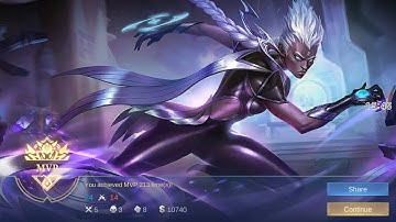 MLBB Karrie game play Win hard👽KDA 5/3/8 MLBB Karrie best build 20240716👍emblem Top 1 Global Karrie