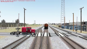 Run 8 Train Simulator / BNSF Local Job / Hit By The Defect Detector !!!!! With Lots Of Traffic