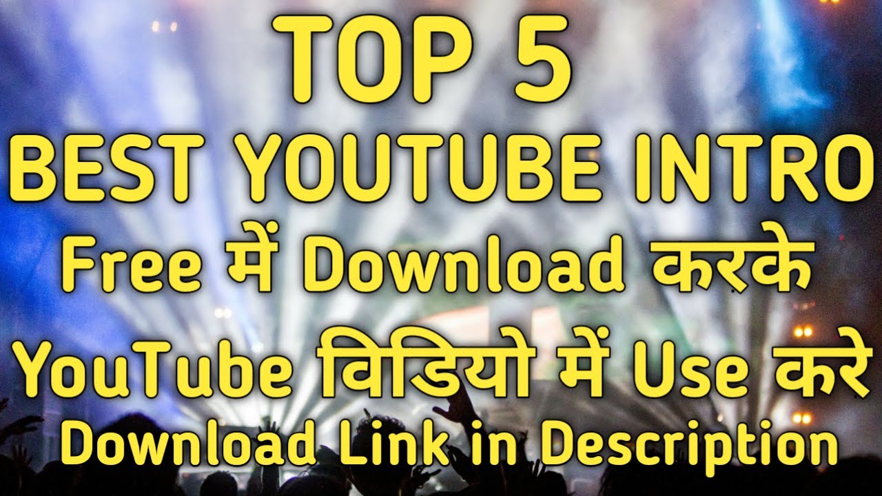 Top 5 Free Channel Intro | No Copyright Channel Intro Without Text | No Copyright Channel Intro #1