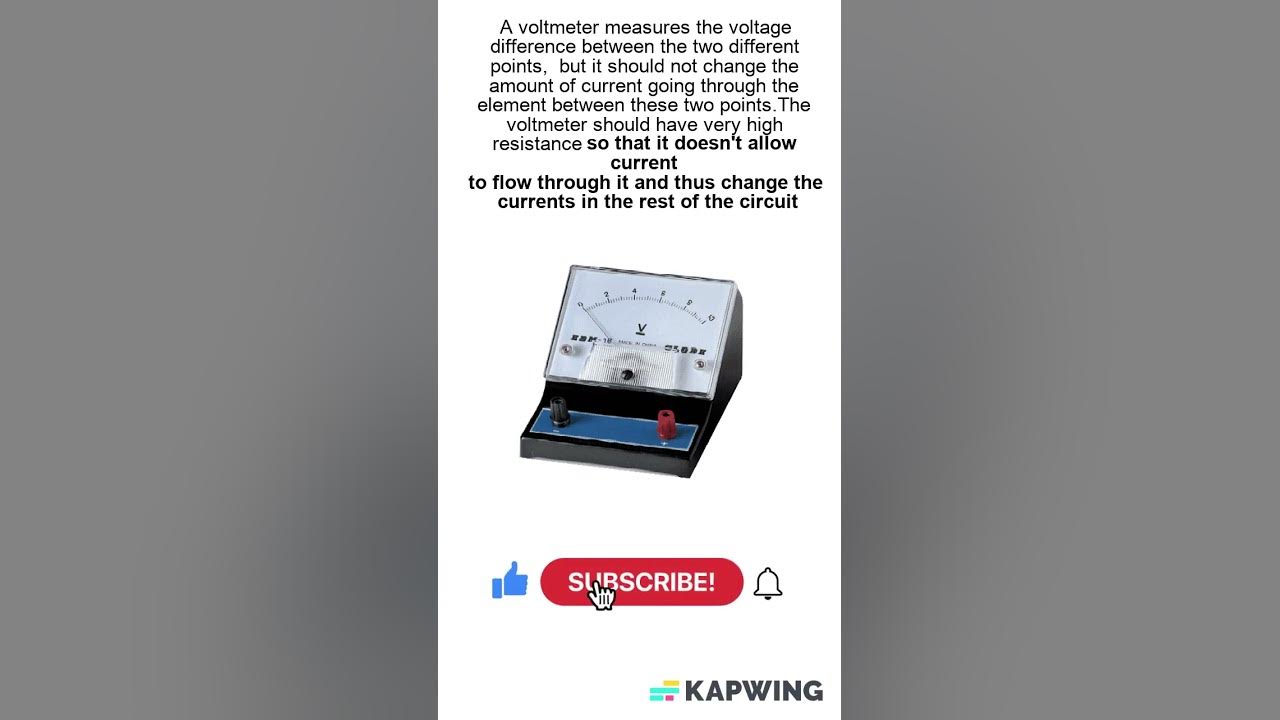 why-does-a-voltmeter-have-high-resistance-youtube