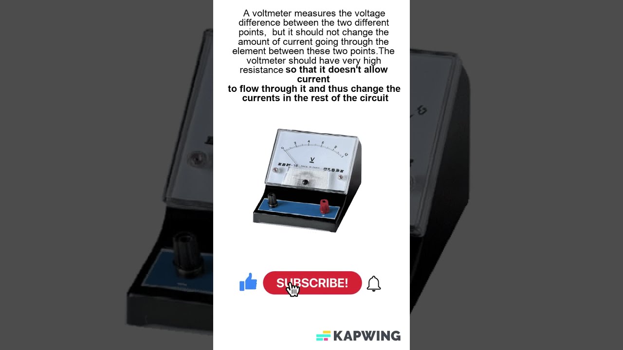Why Does A Voltmeter Have High Resistance YouTube Why Does A Voltmeter Have High Resistance YouTube