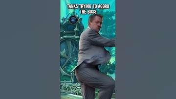 tanks trying to aggro the boss #worldofwarcraft #warcraft #wow