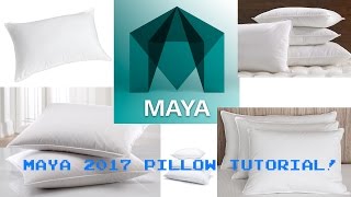 Maya 2017 Simple Pillow tutorial