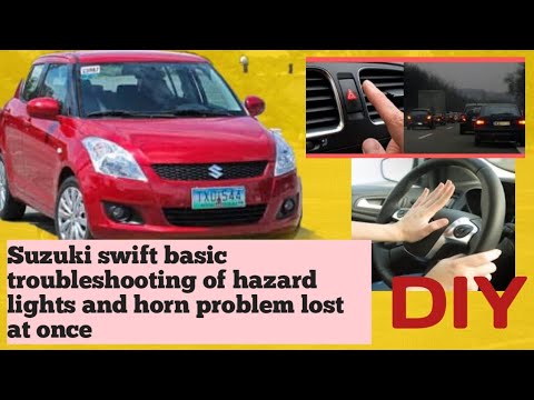 Basic troubleshooting of hazard lights and horn problem of Suzuki swift || DIY