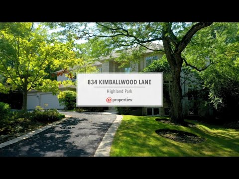 834 Kimballwood Lane, Highland Park, IL home video tour