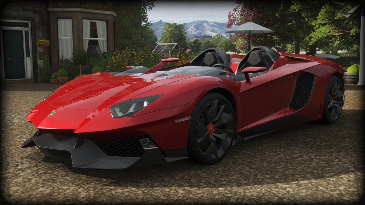 forza horizon 4 lamborghini aventador svj