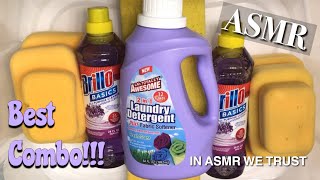 ASMR 💟 Lavender Brillo Basics & Fresh Scent La’s Totally Awesome 2 in 1 Detergent + Fabric Softener screenshot 4