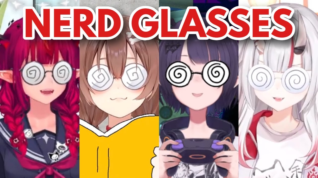 Hololive Girls with Nerd Glasses
