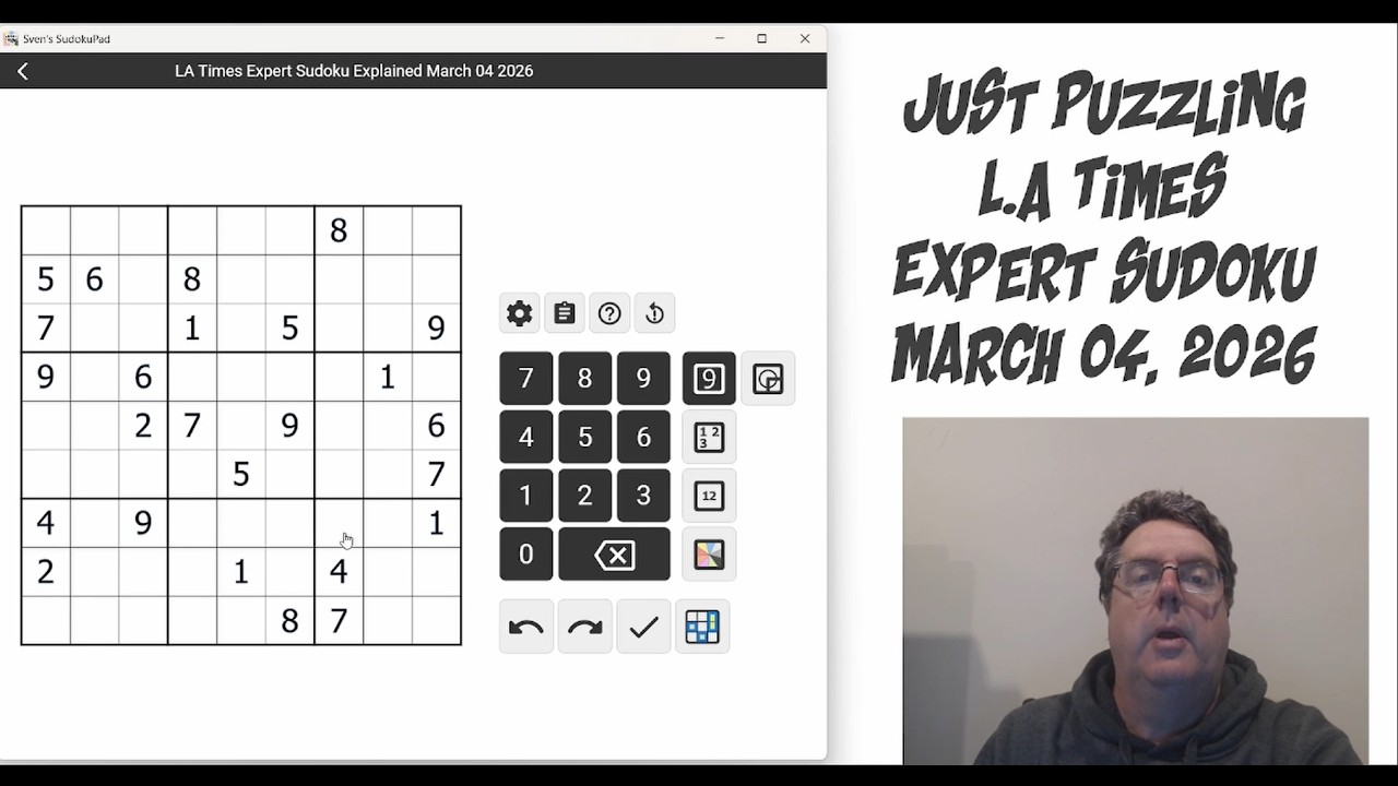 LA Times Expert Sudoku March 4 2026
