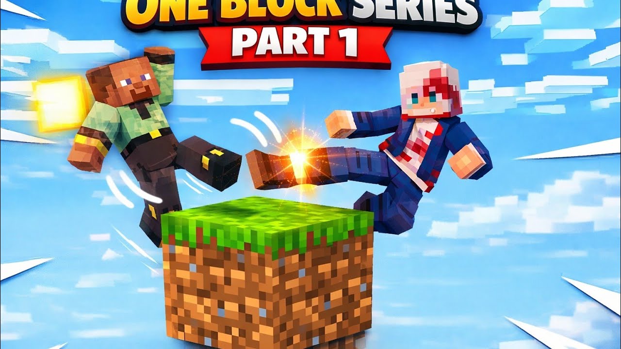 Minecraft One Block Series ONE BLOCK SERIES PART 1 🔥 শুধু ১টা ব্লক দিয়ে Survival শুরু ...