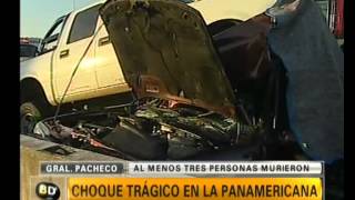 Trágico choque en Panamericana - Telefe Noticias