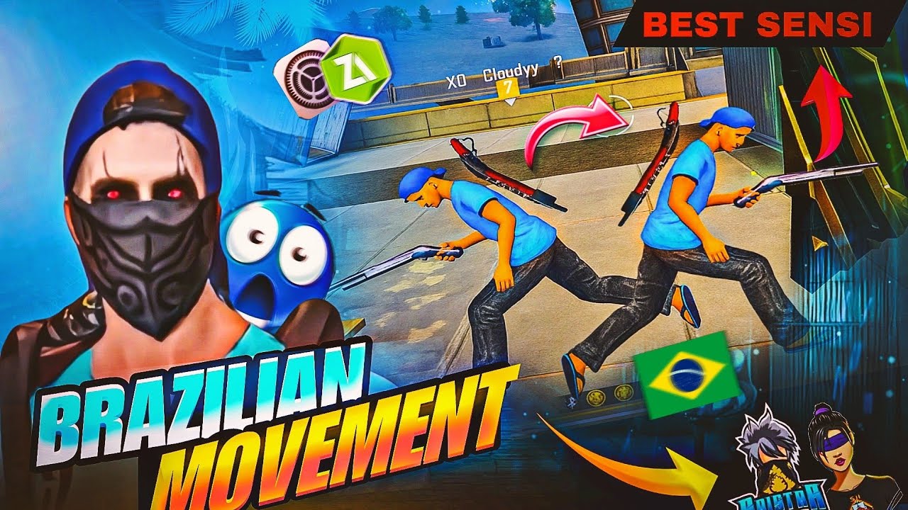 BRAZILIAN 🇧🇷 MOVEMENT REVEALED 💀🔥 BEST SENSI 😭  | ZIG ZAG SECRET ✅💯 | 100X FASTER 😱🔥 | XD CLOUDYY
