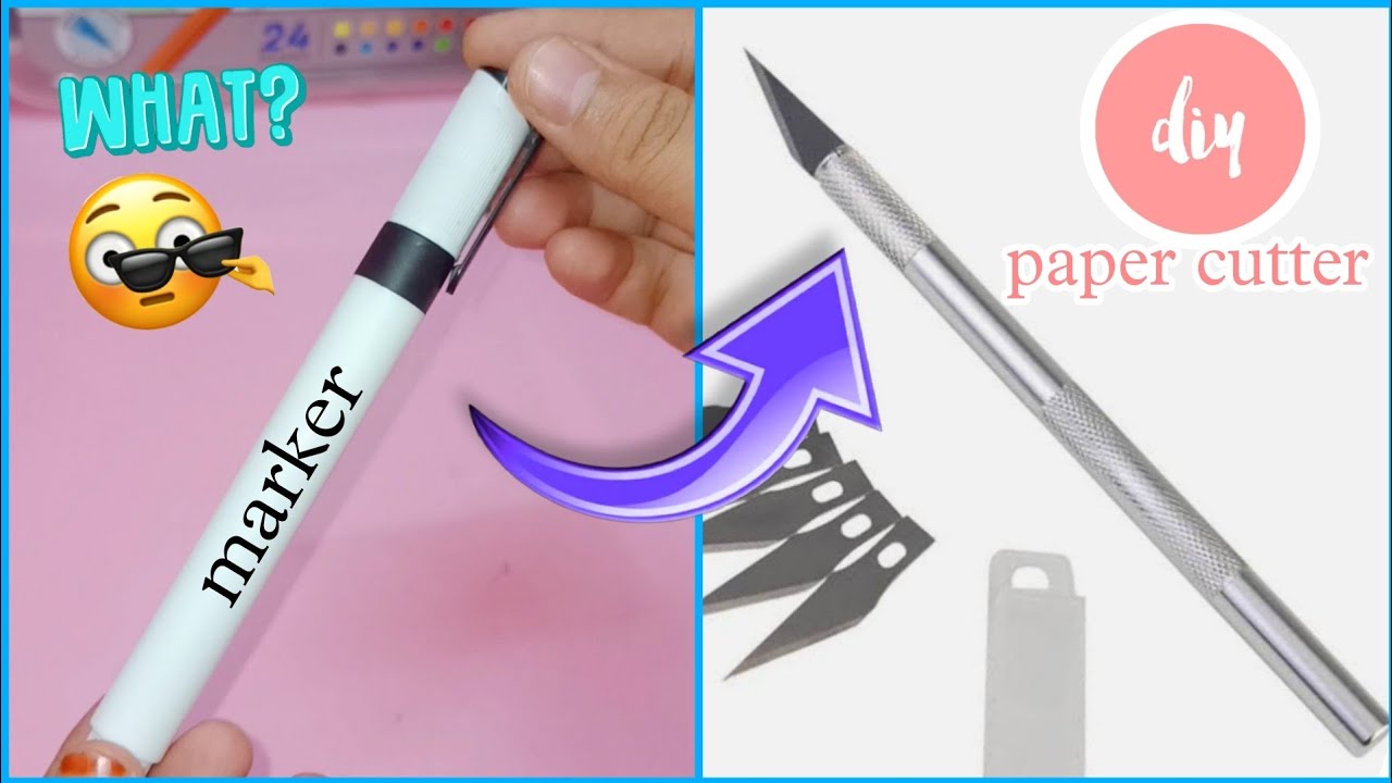 how to make cutter, how to make paper cutter, how to make pen knife at  home