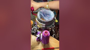 Knitting a CSM sock in 45 seconds #erlbacherspeedster #handdyedyarn #sweetgeorgiayarns