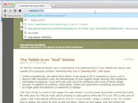 ST 4U 62: Starting the Seaside Server in Pharo