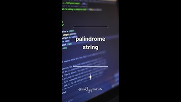 4.palindrome string #100dayschallenge #problemoftheday #geeksforgeeks #programming #ninja