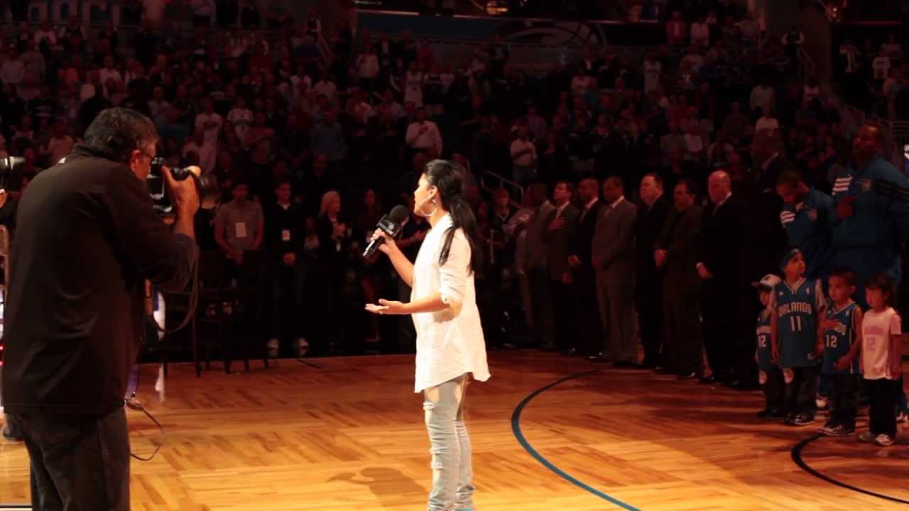 JAZZLYN LITTLE SINGS NATIONAL ANTHEM