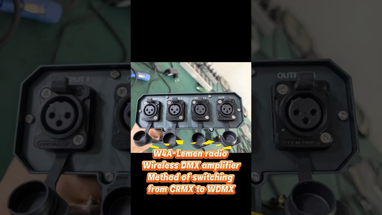 How to change the CRMX and W-DMX mode for 