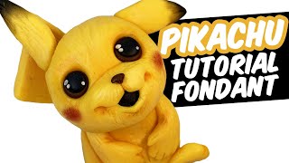 How to make a fondant PIKACHU | movie figure | cake topper