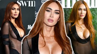 Megan Fox Stuns in Sheer Dress with Machine Gun Kelly at 'Sports Illustrated' Launch