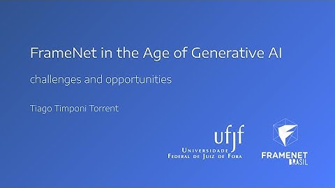 FrameNet in the Age of Generative AI | 3rd International Symposium on Cognitive & Semantic Computing