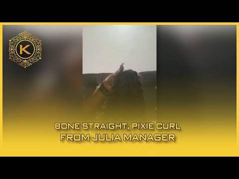 Video Bone Straight, Pixie Curl From Julia Manager 56