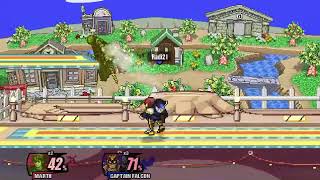 [SSF2] Falcon v Marth platform combo (DID kill)